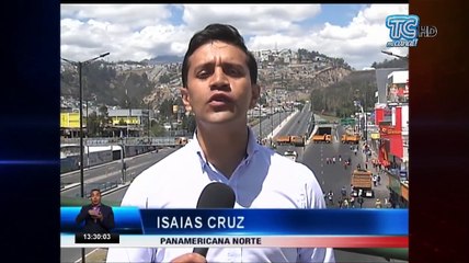 VIDEO | Acceso norte fue bloqueado por volquetas en Quito
