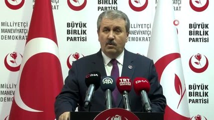 BBP Genel Başkanı Mustafa Destici: "Kuzey Suriye'de teröristler bulundukça Türkiye güvende...
