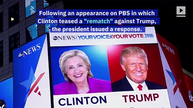 Trump Trolls Hillary Clinton, Says She Should Run in 2020