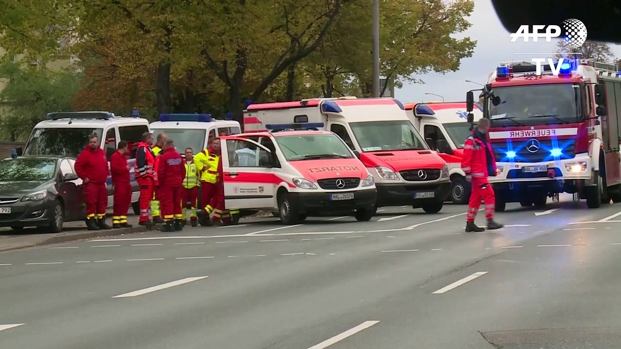 Mutmaßlicher Rechtsextremist greift Synagoge in Halle an und erschießt zwei Menschen