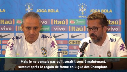 OL - Le staff du Brésil "surpris" par le licenciement de Sylvinho