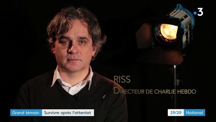 Attentat de "Charlie Hebdo" : "Vous continuez votre vie, mais avec une perte", confie Riss