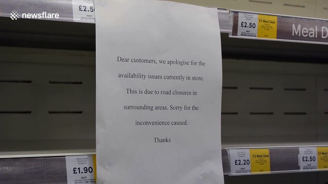 Extinction Rebellion protests in London result in food shortages at nearby Tesco