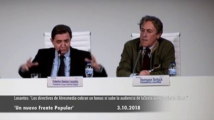 Losantos: "Los directivos de Atresmedia cobran un bonus si sube la audiencia de laSexta aunque pierda dinero"