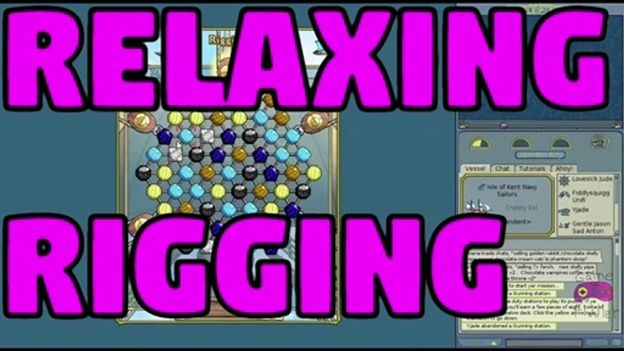 Relaxing Rigging with Puzzle Pirates