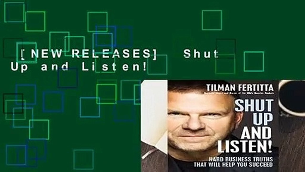 [NEW RELEASES]  Shut Up and Listen!