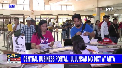 Central Business Portal, ilulunsad ng DICT at ARTA