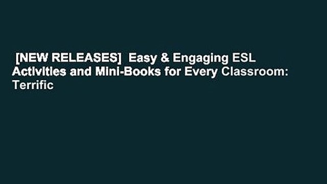 [NEW RELEASES] Easy & Engaging ESL Activities and Mini-Books for Every Classroom: Terrific