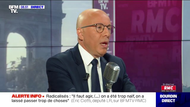 Éric Ciotti (LR) souhaite que les faux demandeurs d'asile soient reconduits dans leurs pays