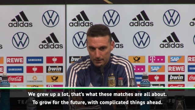 Germany draw was Argentina's best performance whilst coach - Scaloni