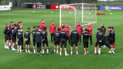 Spor a milli futbol takımı, arnavutluk maçı hazırlıklarını sürdürdü