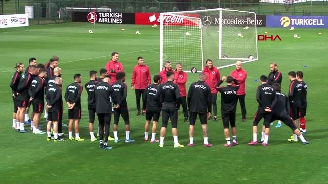 Spor a milli futbol takımı, arnavutluk maçı hazırlıklarını sürdürdü