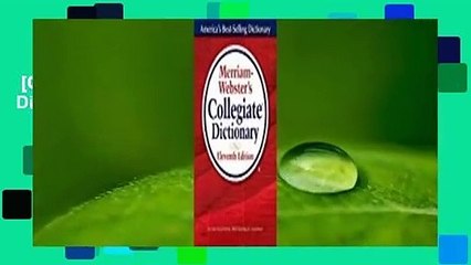 [GIFT IDEAS] Merriam-Webster's Collegiate Dictionary