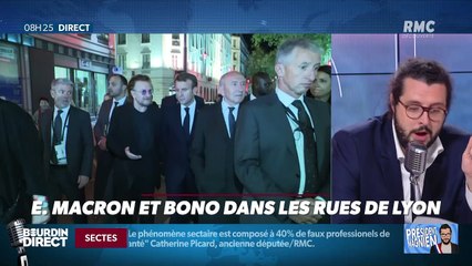 Président Magnien ! : Macron et Bono dans les rues de Lyon - 10/10