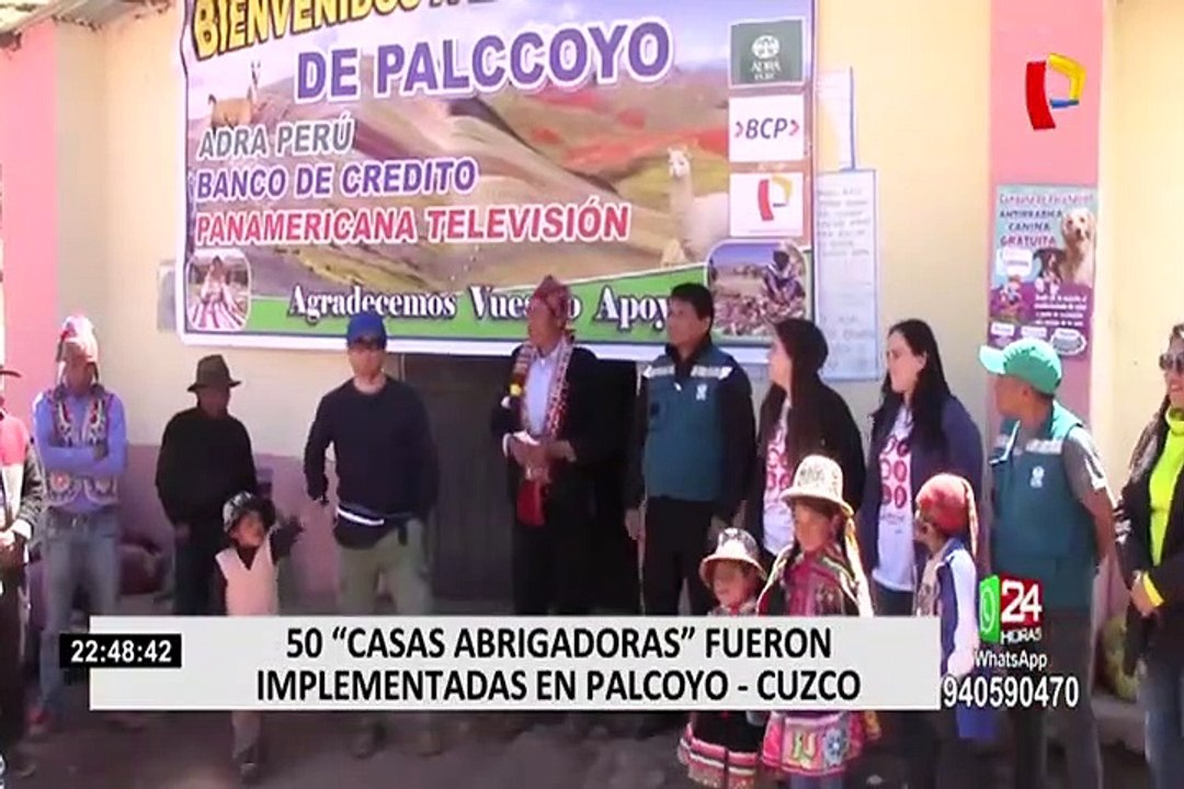 En las alturas del Cuzco, construyen 50 casas abrigadoras gracias a BCP, ADRA y Panamericana TV