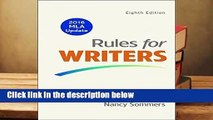 [NEW RELEASES]  Rules for Writers with 2016 MLA Update