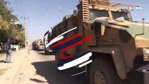 Suriye Milli Ordusu'nu taşıyan konvoy Akçakale'de