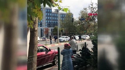 Kartal'daki adliye önündeki çatışma kamerada