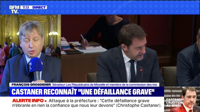 Audition de Christophe Castaner: le sénateur François Grosdidier estime qu' on n'a pas appris grand chose