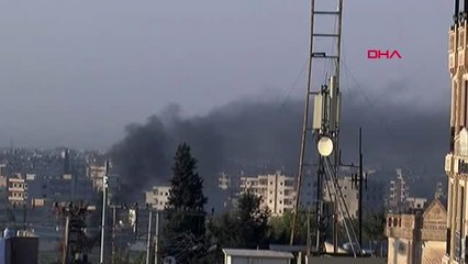 Mardin barış pınarı harekatı kapsamında nusaybin'in karşısındaki kamışlı'da terörist hedefler...