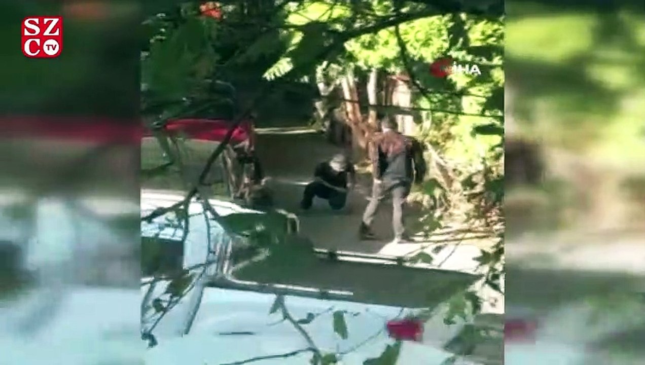 Yakalanacağını anlayan kapkaççı, çatıya çıkıp intihar etmeye kalkıştı