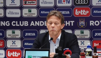 Franck Vercauteren: "Il n'y a qu'une seule vision" à Anderlecht