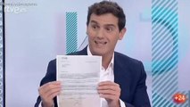 Albert Rivera exige en toda la jeta del Lechero Fortes la dimisión de Rosa María Mateo y dice que TVE es 