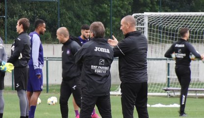 Premier entraînement à Anderlecht pour Franky Verccauteren