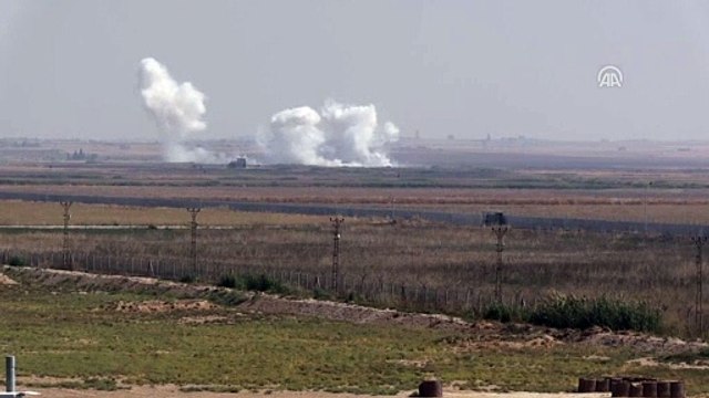 Barış Pınarı Harekatı - Tel Abyad'daki terör hedefleri obüs atışlarıyla vuruluyor (4) - ŞANLIURFA