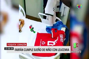 Farfán cumple sueño de niño con leucemia: “mi gran amigo, voy a visitarte siempre”
