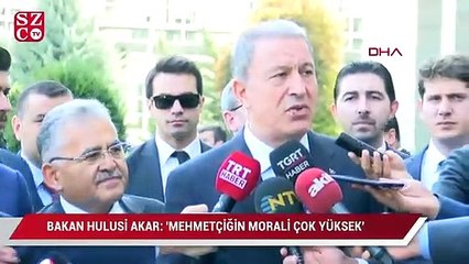 Bakan Hulusi Akar: 'Mehmetçiğin morali çok yüksek'