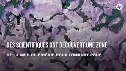 La mer de Sibérie bouillonne tant le méthane est en train de s'échapper du sol
