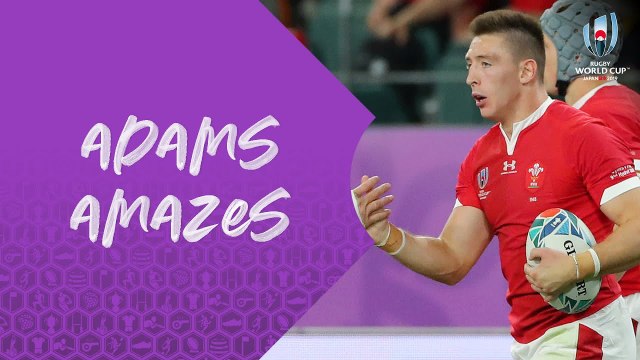 Three incredible tries from Wales Josh Adams at Rugby World Cup 2019