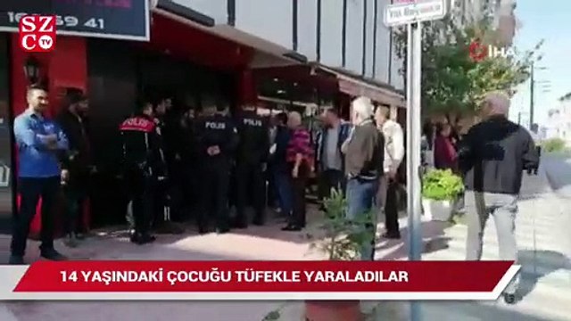 14 yaşındaki çocuk sokak ortasında pompalı tüfekle yaraladılar