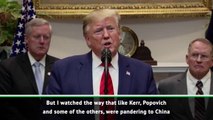 Trump attacks Kerr, Popovich on China stance