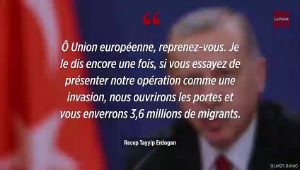 Offensive en Syrie : Erdogan menace l'Europe d'un flot de migrants
