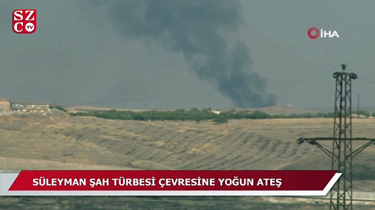 Süleyman Şah Türbesi çevresindeki YPG/PKK hedefleri yoğun ateş altında