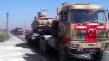 Hatay suriye sınırına tank sevkiyatı sürüyor