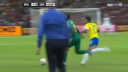 Terrible accélération de Sadio Mané qui provoque le pénalty, Brésil Sénéagal 1-1 (vidéo)