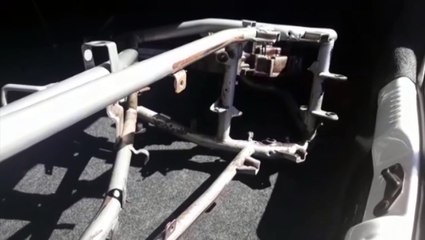 Chassi de motocicleta é encontrado nas proximidades da PR-486