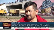 Heavy Police Repression Against Anti-austerity Protests In Ecuador