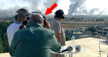 Teröristlerden Türk gazetecilere canlı yayında keskin nişancı saldırısı