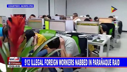 512 illegal foreign workers nabbed in Parañaque raid