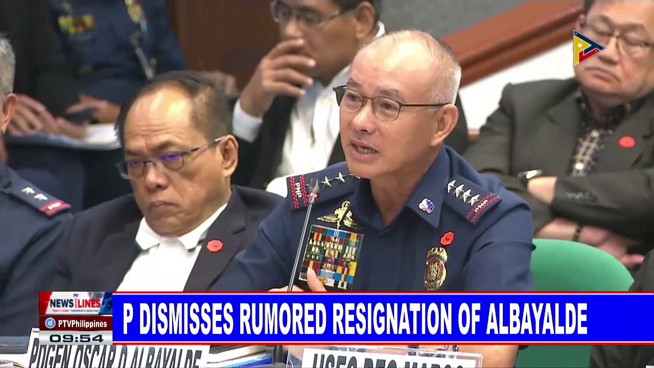 PNP dismisses rumored resignation of Albayalde