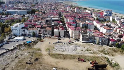 Millet Bahçesi’nin yapımı için ilk kazma vuruldu...Çalışmalar havadan görüntülendi
