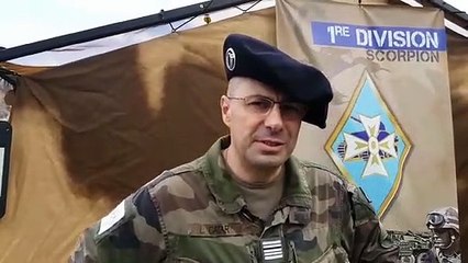 Besançon. L'état-major de la 1re Division en exercice de simulation de conflit