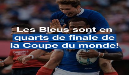 Coupe du monde de rugby: Les Bleus sont en quarts!