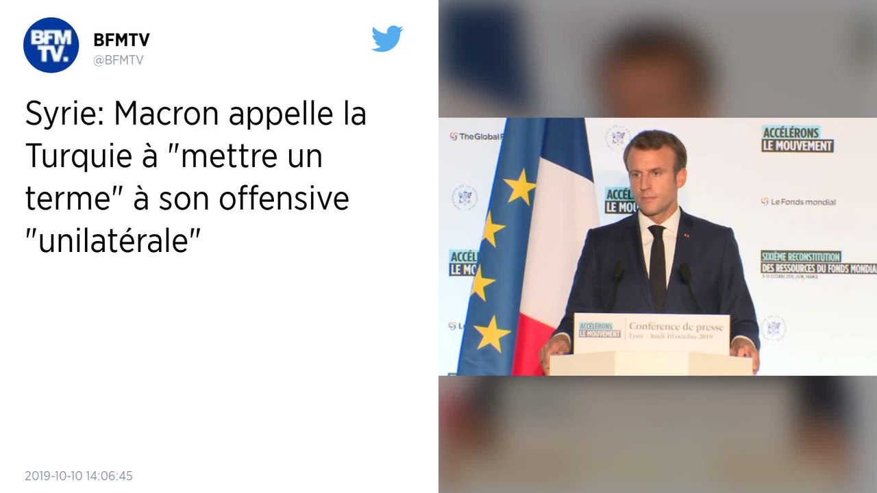 Offensive en Syrie. « La Turquie prend le risque d’aider Daech à reconstruire son califat », déplore Macron