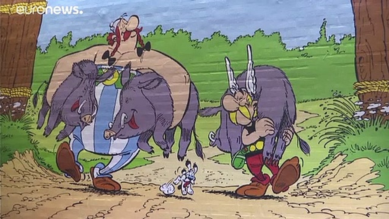 Joyeux anniversaire Astérix dans le métro parisien