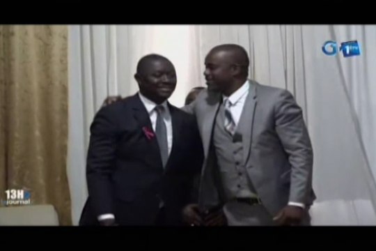 RTG/Passation de charge au Ministère des Travaux Publics entre Arnaud Engandji Alandji ministre sortant et Justin Ndoundangoye ministre entrant